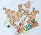 Ho Ho Ho Christmas Painting Set