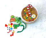 Build a Gingerbread Man Mini Themed Playdough tub