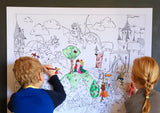 Medieval Themed Giant Colouring Poster