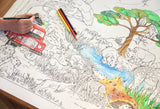 African Safari Themed Giant Colouring Poster