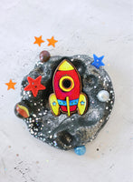 Space Themed Mini Playdough Tub