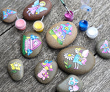 Fairy Rocks Colour Me In Rock Painting Set