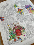 Advent Village Giant Colouring Poster