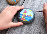 Seaside Rocks - Colour Me In Rock Painting Set