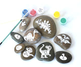 Jurassic Rocks - Colour Me In Rock Painting Set