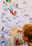 Under-The-Sea Themed Giant Colouring Poster