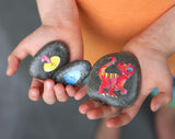 Jurassic Rocks - Colour Me In Rock Painting Set