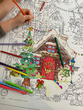 Advent Village Giant Colouring Poster