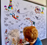 Under-The-Sea Themed Giant Colouring Poster