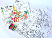 Colour Me In Christmas Scene Placemats