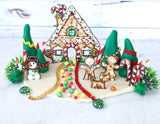 Gingerbread House Themed Playdough Set