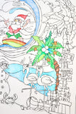 Feeling Christmas-Sea Giant Colouring In Poster