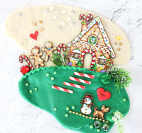 Gingerbread House Themed Playdough Set