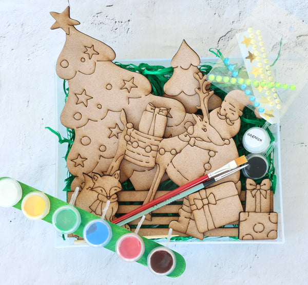 Ho Ho Ho Christmas Painting Set