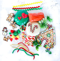 Gingerbread House Themed Playdough Set