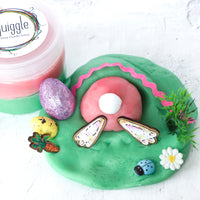 Make Your Own Mrs Easter Bunny Mini Playdough Tub