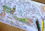 Safari Sunset Colouring In Poster - Travel Size