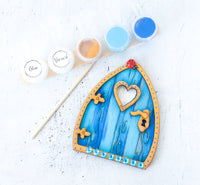 Fairy Door Blue - Paint Your Own