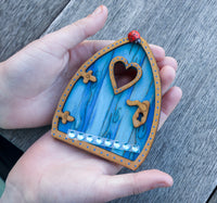 Fairy Door Blue - Paint Your Own