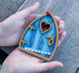 Fairy Door Blue - Paint Your Own