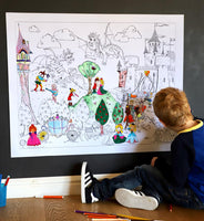 Medieval Themed Giant Colouring Poster