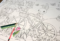 Easter Bunny Trail - Giant Colouring in Poster