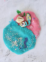 Mermaid Themed Mini Playdough Tub