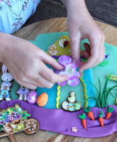 Easter Bunny Themed Playdough Set