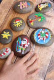 Rocking Hot Christmas - Colour Me In Rock Set