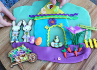 Easter Bunny Themed Playdough Set