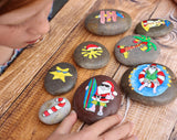 Rocking Hot Christmas - Colour Me In Rock Set