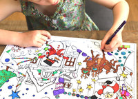 Colour Me In Christmas Scene Placemats